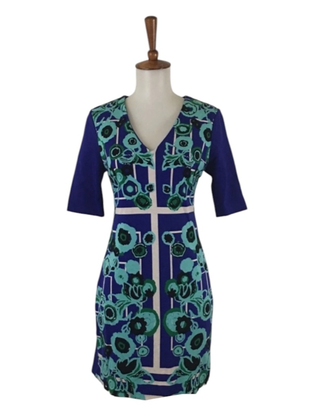 Tracy Reese Plenty Anthropologie‎ Andorra Dress Women’s 0 Short Sleeve V-Neck